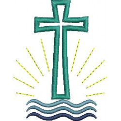 Stickdatei - Kreuz Wasser Licht